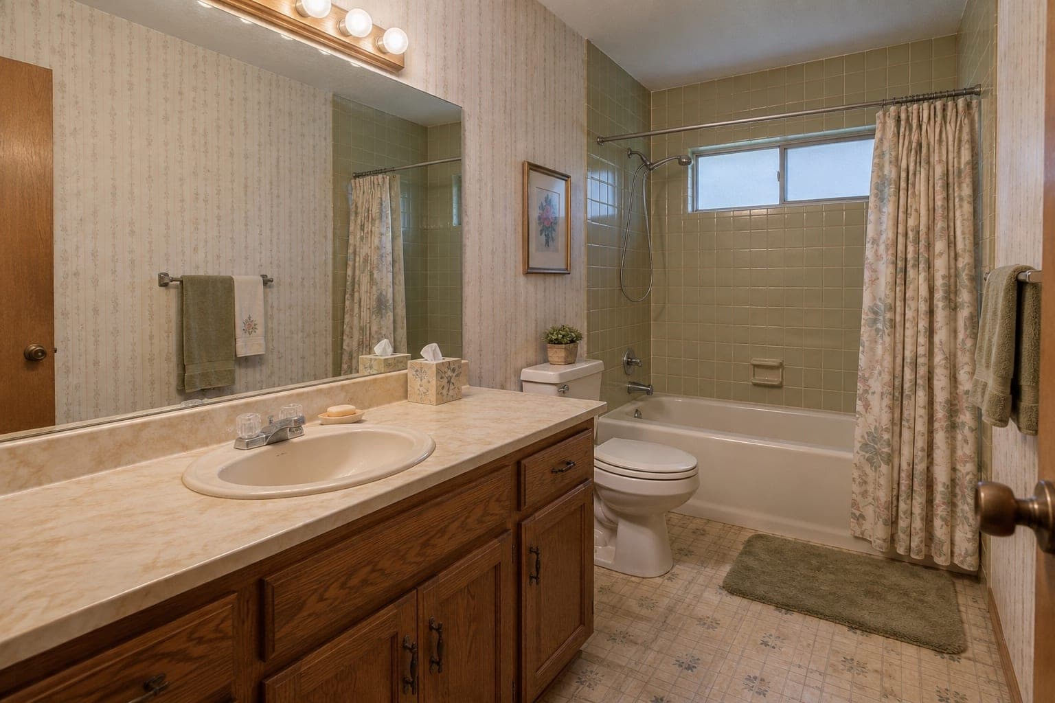 Out-of-date bathroom