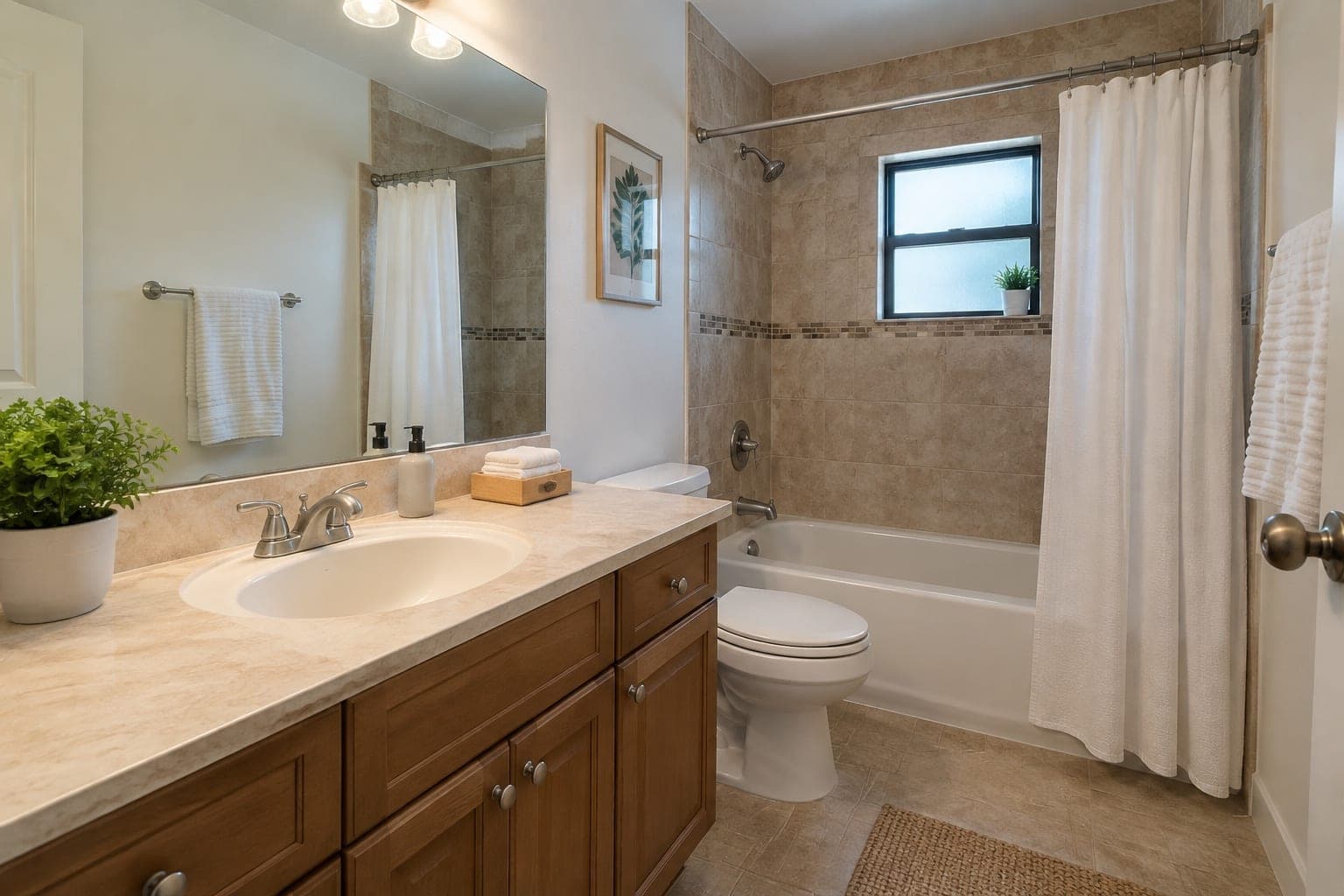Bathroom needing light cosmetic updates in Miami