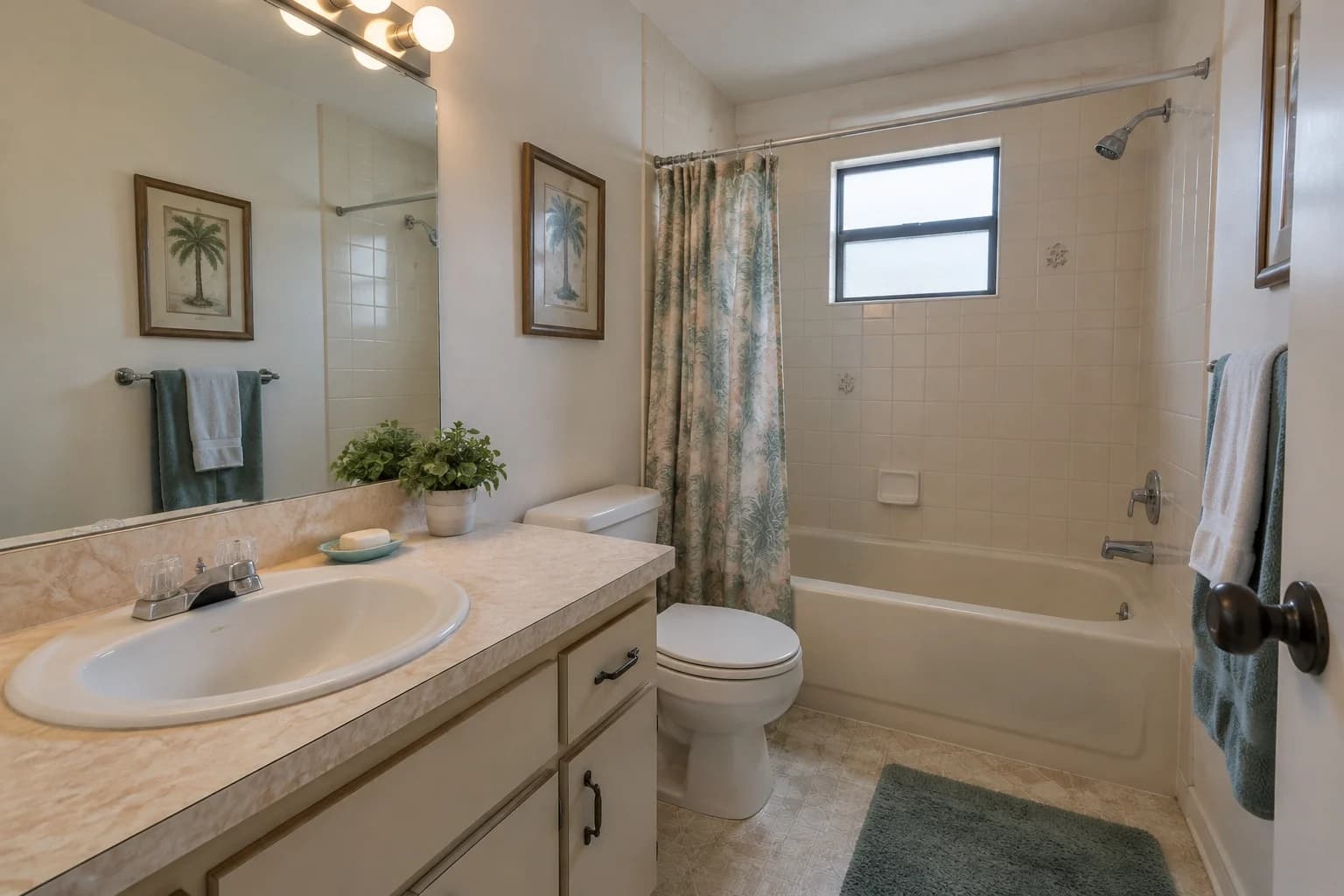 Out-of-date bathroom in a home in Orlando