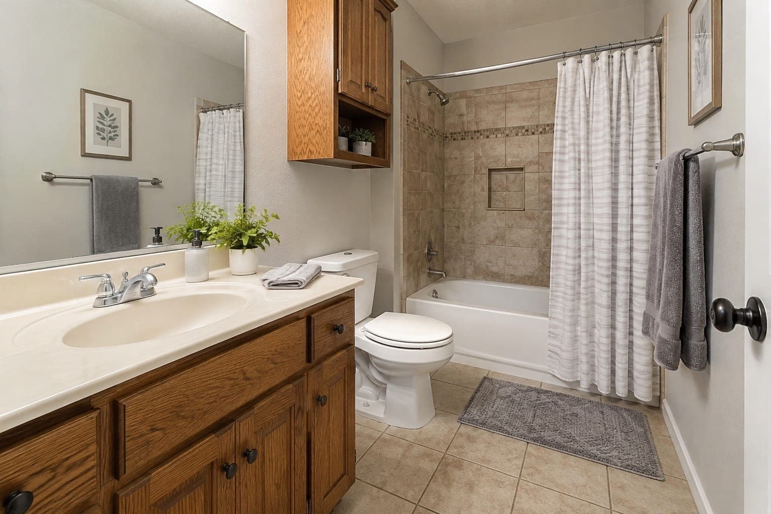 Bathroom needing light cosmetic updates in Tulsa